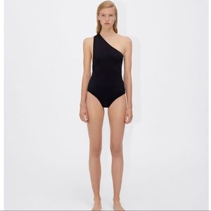 Bottega Veneta black asymmetric swimsuit - NWT - IT 40 - US 4/6